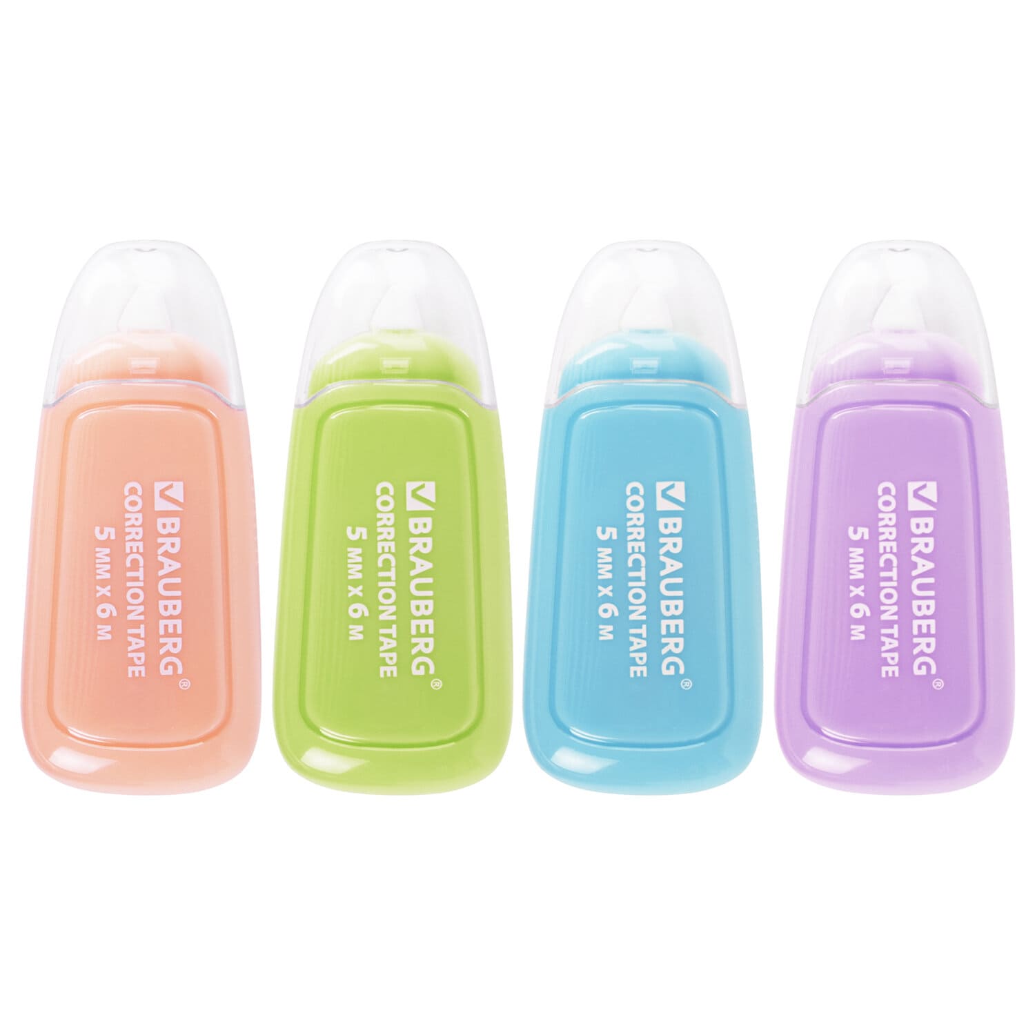 Корректирующая лента 'BRAUBERG' COMPACT PLUS PASTEL , 5 мм х 6 м , корпус ассорти , блистер, 270551