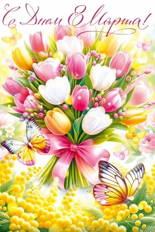 Открытка С Праздником весны! 8 марта, 9.0001772