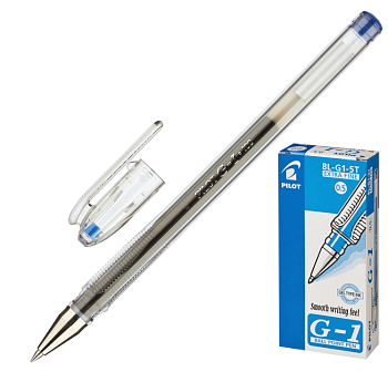 Ручка шариковая, 'Pilot', синяя, 0,5-0,3 ,1мм, BL-G1-5T(L), 122583